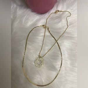 Authentic Pendant from zipper pull and chains